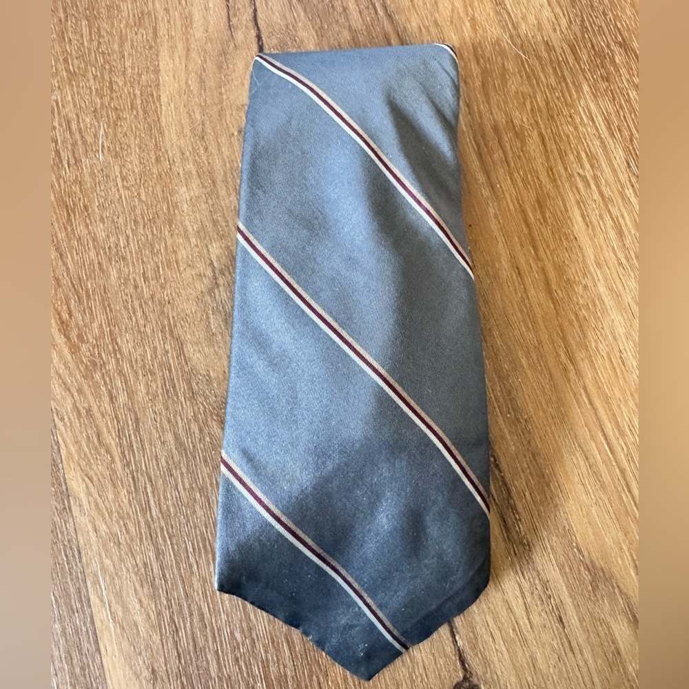 Vintage Christian Dior All Silk Necktie Paris New York 1970s 80s Designer